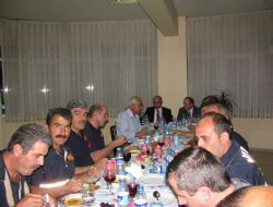 İtfaiye çalışanları iftarda buluştu